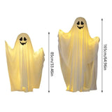 elvesmall 85CM /165CM Outdoor Halloween LED Decoration for Front Porch Patio Spooky Easy to Assemble Halloween Ghosts