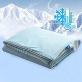 elvesmall  Cooling Blanket for Bed Silky Air Condition Comforter Lightweight Cooled Summer Quilt with Double Side Cold & Cooling Fabric