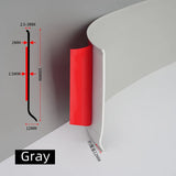 elvesmall 3Mx10cm PVC Skirting Line Border Stickers Self-adhesive Wall Decorative Strip Background Living Room Baseboard Floor Edge Strip