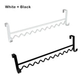 elvesmall  Bedroom Hanging Hooks Dorm Bedside Storage Rack Wave Design Holder Hanging Clothes Organizer Bunk Bed Rail Over the Rod Hanger
