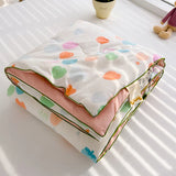 elvesmall New Super Soft Summer Quilt Queen Lightweight Breathable Air Conditioner Comforter Soya Fibre Fill Summer Blanket Single Double