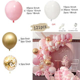 elvesmall Tender Pink Gold Balloon Garland Arch Kit Wedding Birthday Party Decoration Adult Kids Baby Shower Decor Ballon Wedding Supplies