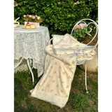 elvesmall Cute Teddy Bear Print Blanket Autumn Winter Ultra Soft Warm Bed Blankets for Home Sofa Couch Camping Travel Throw Blanket