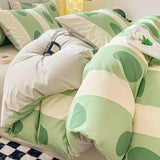 elvesmall  Simple Bed Sheets Set Four Seasons Universal Men's Bed Four Sets Pure Cotton Three Comforter Sets Bed Cover Full Set