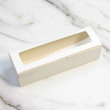 elvesmall  20Pcs DIY Paper Box with Window Macaron Gift Box Cake Packaging Box Dessert Transparent Cookie Boxes for Wedding Home Party