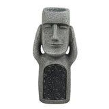 elvesmall See Hear Speak No Evil Garden Easter Island Statues Creative Resin Sculpture Outdoor Decoration Home Vase Statue Decor Figurine
