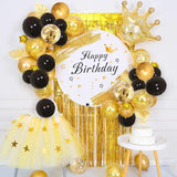 elvesmall 30Pcs 12 Inch Metallic Gold Balloons Pearl White Latex Balloons Gold Confetti Balloons for Birthday Weddings Party Decorations