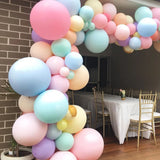 elvesmall 2PCS/packs 18 inch Macaron Pastel Balloons Jumbo Big Engagement Wedding Decoration Happy Birthday Air Candy Matte Balon