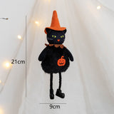 elvesmall 1pcs Halloween Hanging Ghost Decorations Pumpkin Ghost Straw Windsock Pendant for Outdoor Indoor Bar Party Background Decoration