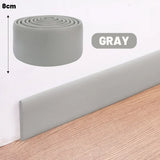 elvesmall 2M Skirting Line Sticker 3D Waterproof Enclosure Self Adhesive Wall Sticker Thickened Furniture Corner Anti-collision Decor Tape