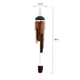 elvesmall Hand Tuned Home Decoration 38 in Wall Hanging Decor Wind Chime Bamboo Chimes Crafts Garden