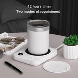 elvesmall 220V Coffee Mug Warmer Cup Heater 3 Gear Temperatures Beverage Cup Warmer Heating Coasters Plate Pad for Cocoa Tea Water Milk