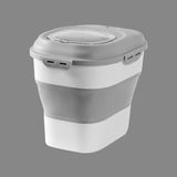 elvesmall Kitchen Container 25/7.5kg Bucket Nano Insect-Proof Moisture-Proof Rice Box Grain Sealed Jar Home Storage Pet Dog Food Store Box