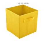 elvesmall Foldable Fabric Storage box Cube Bins Cloth Organizer storage Baskets Folding Nursery Closet Drawer Features Dual Handles