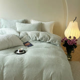 elvesmall Luxury Winter Thicken Warm Velvet Bedding Set Nordic Double Duvet Cover Set 4pcs Plush Queen Quilt Cover Bed Sheet Pillowcase