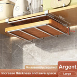 elvesmall  Kitchen Under Cabinet Basket Storage Shelf Cutting Board Rack Kitchen Closet Rack Under Desk Cabinet Office Bathroom Organizers