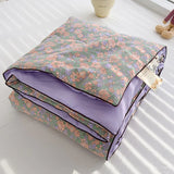 elvesmall New Super Soft Summer Quilt Queen Lightweight Breathable Air Conditioner Comforter Soya Fibre Fill Summer Blanket Single Double