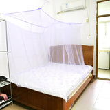 elvesmall 1pcs Moustiquaire Canopy White Four Corner Post Portable Square Mosquito Control Mosquito Net Bedroom Sleeping Mosquito Net