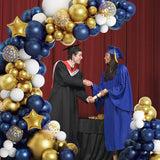 elvesmall 98pcs Navy Blue Balloons Arch Kit Balloon Wedding Birthday Boy Party Decor Mariage Anniversaire Graduation Ballon Blue Garland