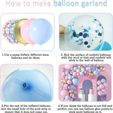 elvesmall Pink Blue Balloon Garland Arch Kit Baby Shower Birthday Party Decoration Latex Balloon Wedding Anniversary Confetti Decor Globos