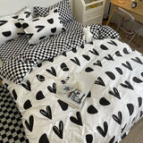 elvesmall  Sweetheart Bedding Set Fashion Tiger Single Double Queen Size Flat Sheet Quilt Duvet Cover Pillowcase Bed Linens Home Textile