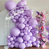 elvesmall Double Stuffed Lavender Balloon Garland Kit Macaron Purple Lilac Balloons for Baby Shower Wedding Birthday Party Decorations