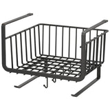 elvesmall Kitchen Under Cabinet Basket Storage Shelf Tissue Cup Holder Closet Desk Hanging Rack Hollowed Pullout Drawer Sliding Basket