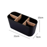 elvesmall Bamboo Electric Toothbrush Holder Razor Makeup Brush Storage Box Toothpaste Toothbrush Stand Bathroom Accessories