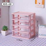 elvesmall Stationery Storage Box Desktop Student Ins Drawer Pen Cabinet Office Tape Hair Accessories Kawaii Sundries Organizer