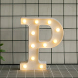 elvesmall  Creative DIY Luminous LED Letter Lights 26 English Alphabet Light for Holiday Home Wedding Birthday Christmas Party Decorations