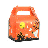 4Pcs Halloween Candy Gift Box Cookie Snack Cake Packaging Boxes Bag Halloween Party Decoration Supplies Trick or Treat Kids Gift