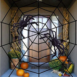 elvesmall Light-up Spider Halloween Decoration,Big Lighted Spider for Scary Halloween Outdoor Indoor Yard Home Party Haunted House Décor