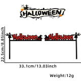 elvesmall Halloween Door Frame Decoration,Bats,Pumpkins,Spider Webs,Door and Window Corner Stickers, Halloween Home Decoration