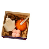elvesmall Halloween Decoration Aromatherapy Small Ornament Aromatherapy Cute Halloween Cartoon -Pumpkin Ghost Aromatherapy Candle Set