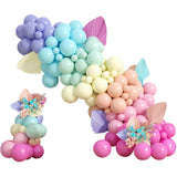 elvesmall 107pcs Macaron Color Balloon Garland Arch Kit Wedding Birthday Party Decor Ballon 1st Birthday Kids Baby Shower Latex Baloons