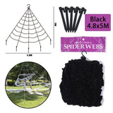 elvesmall Horror Halloween Spider Web Giant Stretchy Cobweb for Yard Outdoor Haunted House Bar Decoration Supplies Halloween Party Props