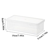 elvesmall Plastic Pencil Box Translucent Pencil Case Large Capacity Pencil Boxes Portable Storage Organizer Box Student Office Supplies