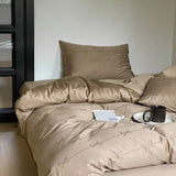elvesmall High-end Jacquard 100% Cotton Double Duvet Cover Set 220x240 Luxury Bedding Sets Cotton Tribute Satin Queen Size Bedding Set