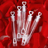 elvesmall  10-100pcs Bubble Soap Bottle Love Wand Tube Birthday Gifts For Guests Birthday Party Decorations Love Bubble Tube Baby Kid Toy