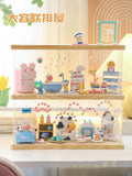 elvesmall  Clear Door Dust-proof Storage Box for Anime Q Version Figure Model Toy Doll Collectible Display Organizer Display Case For Dimoo