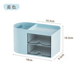 elvesmall Ins Cute Kawaii Pen Holder Organizer Kids Girl Student Office Desktop Fashion Large Capacity Stationery Storage Box Organizer