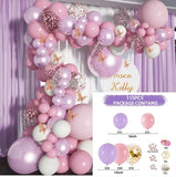 elvesmall Macaron Pink Balloon Garland Arch Kit Wedding Birthday Party Decorations Kids Adult Baby Shower Decor Ballon Wedding Supplies