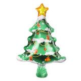 elvesmall  Christmas Balloons Santa Claus Gingerbread Man Xmas Tree Balloons Merry Christmas Holiday Decoration Aluminum Film Balloon