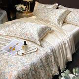 elvesmall Fashion Duvet Cover Set Luxury Bedding Sets Soft Comforter Quilt Cover Fitted Bed Sheet Pillowcase Queen King Size Bed Linen
