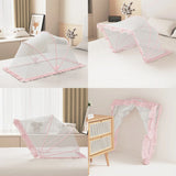 elvesmall   Children Yurt Crib mosquito net Infant mosquito net Portable Foldable Tent Anti-mosquito bed canopy bedroom