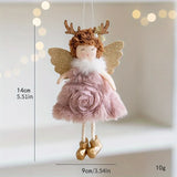 elvesmall Christmas Decoration Fabric Doll Small Figurine Pendant Plush Elk Santa Claus Snowman Christmas Tree Decorations