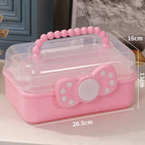 elvesmall Multi-layer Hairpin Storage Box Cute Girls Jewellery Box Children's Hair Accessories Storage Box Toy Storage Box 악세사리 보관함