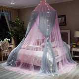 elvesmall Single Door Three Doors Dome Mosquito Net Fully Wrapped Suspended Ceiling Mosquito Net Large Space Princess Style Bed Netting