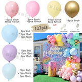 elvesmall Metal Rose Pink Balloon Garland Arch Kit Boho Sand White Wedding Birthday Party Balloons Gender Reveal Baby Shower Decorations