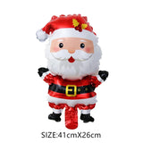 elvesmall  Christmas Balloons Santa Claus Gingerbread Man Xmas Tree Balloons Merry Christmas Holiday Decoration Aluminum Film Balloon